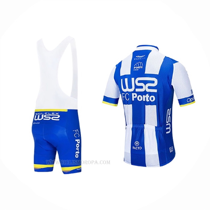 2020 Ropa Ciclismo W52-FC Porto Blanco Azul Mangas Corta y Culotte Corto